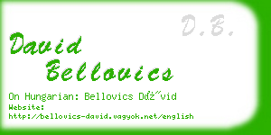 david bellovics business card